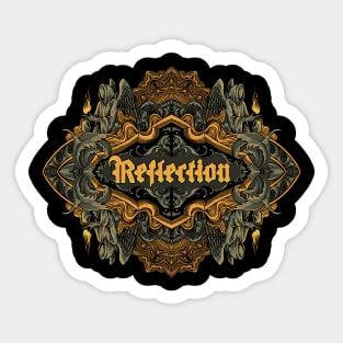 Reflection Engraving Art Sticker